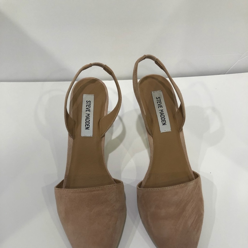 Steve Madden Blush Suede Slingbacks (11)